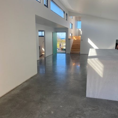 Polished concrete floor